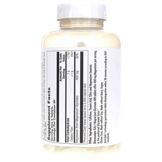 Magnesium Glycinate 400, Kal